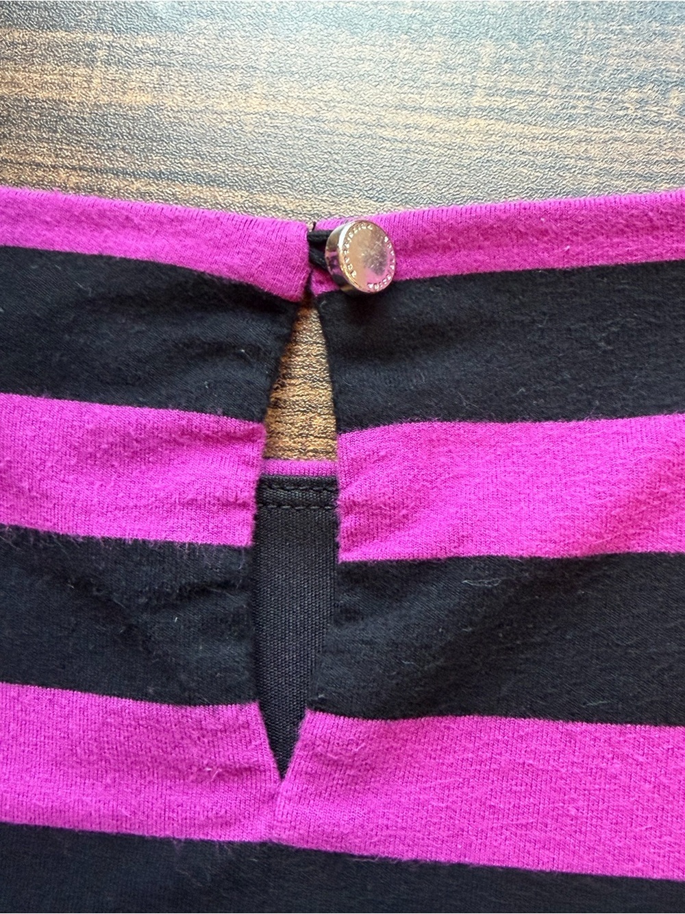 White House Black Market Berry Black 3/4 Sleeve Striped Knit Shift Dress Size XS - Picture 10 of 12